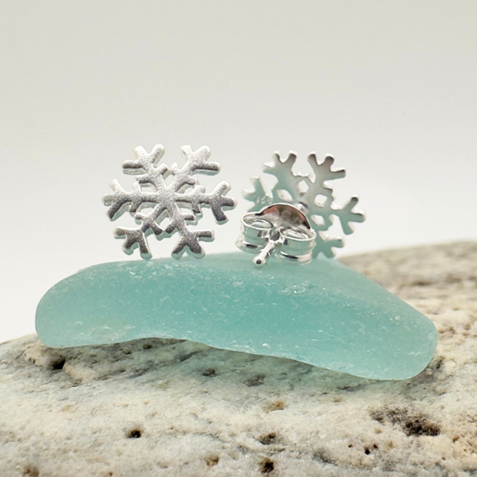 Snowflake Post Earrings – Sterling Silver