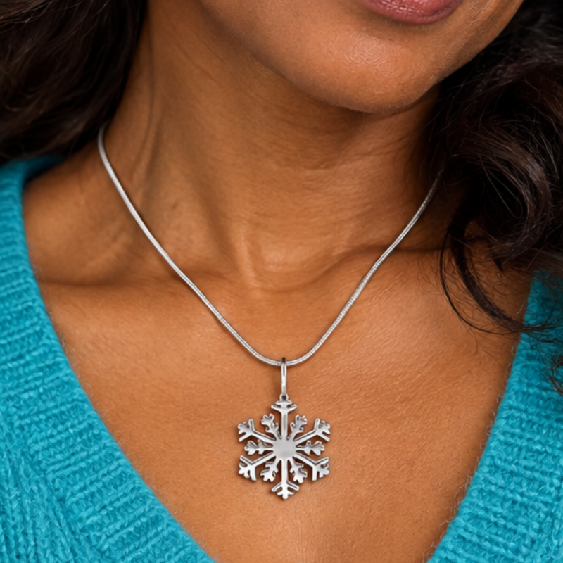 Load image into Gallery viewer, Winter Wonder Snowflake Necklace

