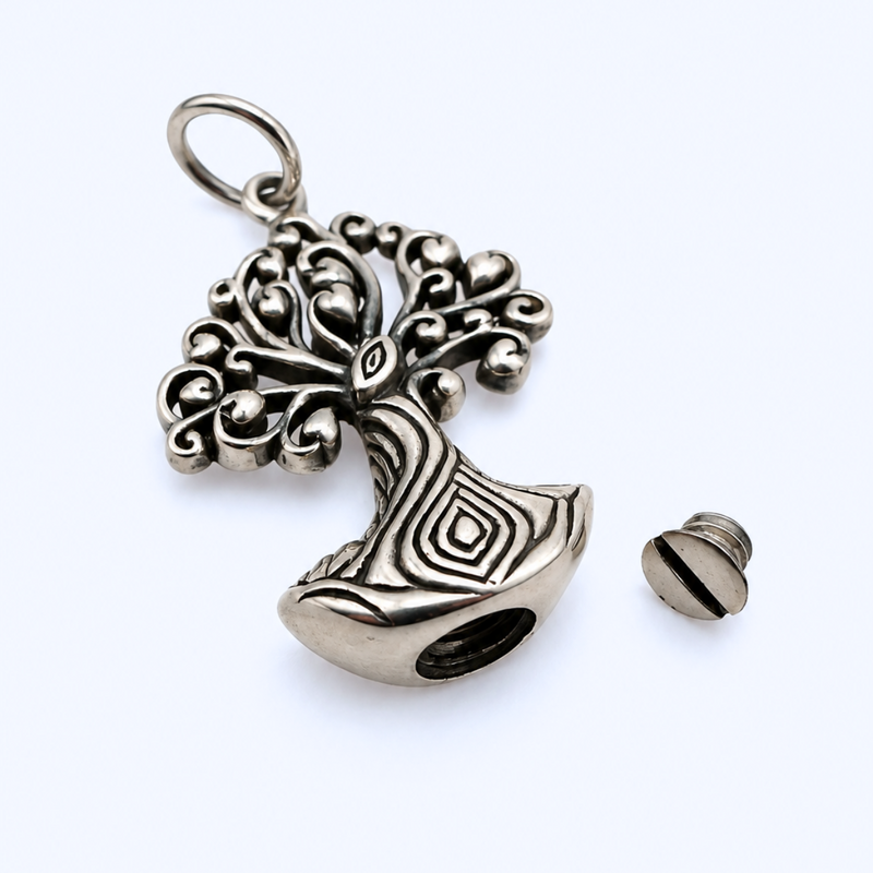 Load image into Gallery viewer, The Stories We Carry | Sterling Silver Tree Necklace
