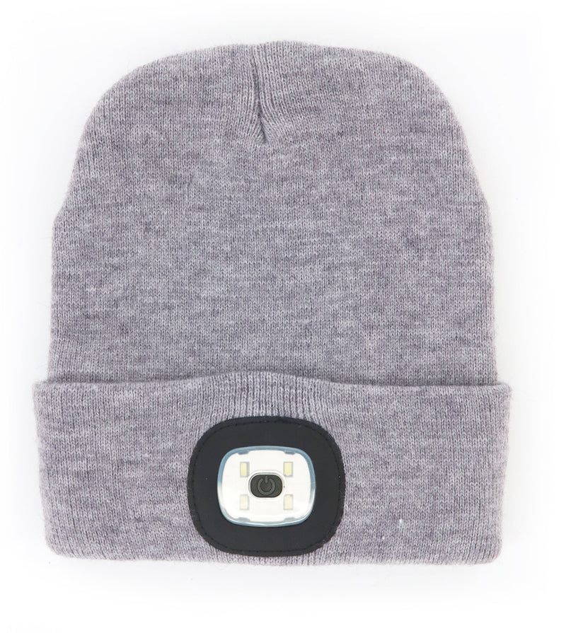 Load image into Gallery viewer, Night Scope Rechargeable LED Beanie in Grey
