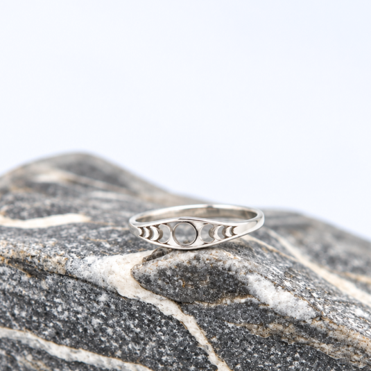 Through Every Phase | Sterling Silver Moon Phase Ring