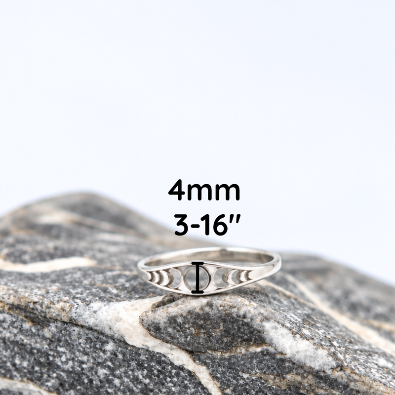 Load image into Gallery viewer, Through Every Phase | Sterling Silver Moon Phase Ring
