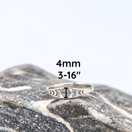 Through Every Phase | Sterling Silver Moon Phase Ring