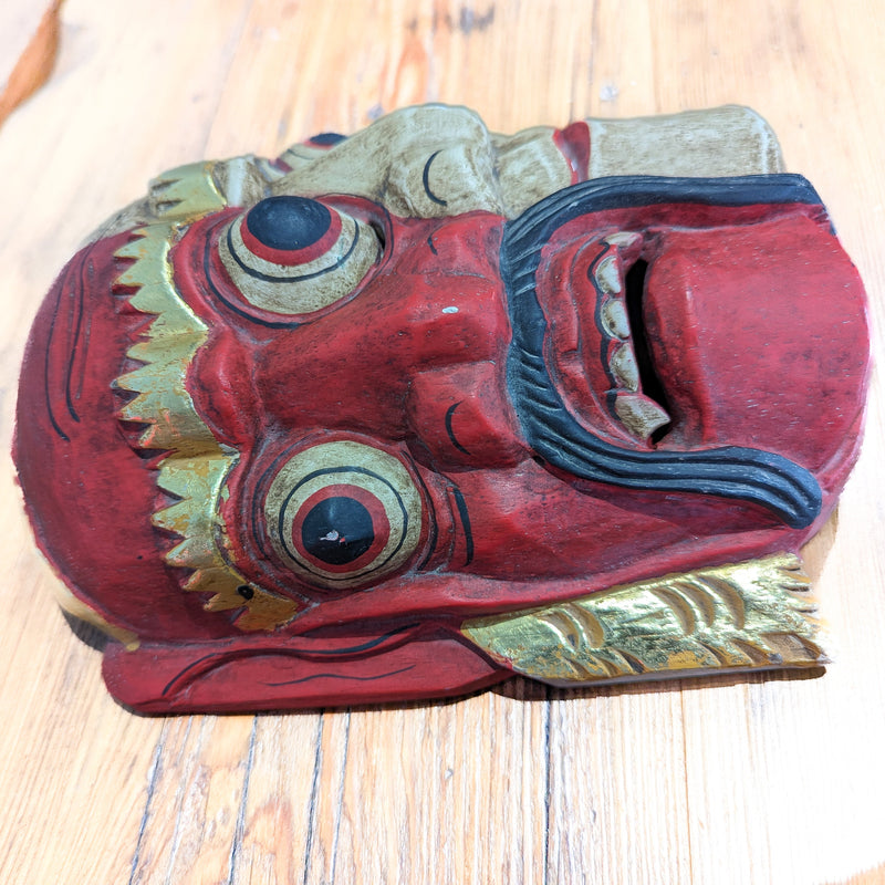 Load image into Gallery viewer, Vintage Double Face Mask from Indonesia
