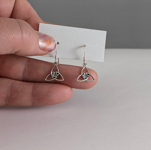 Trinity in Trinity Knot Earrings in Sterling Silver