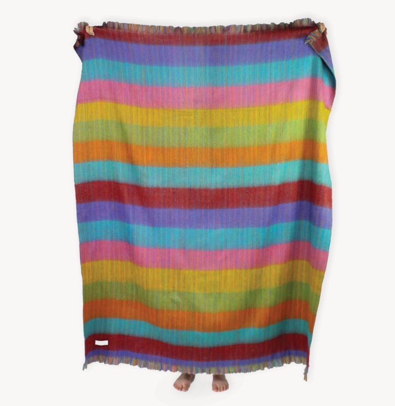 Load image into Gallery viewer, Alpaca Blend Throw in Harvest Multi-Mood
