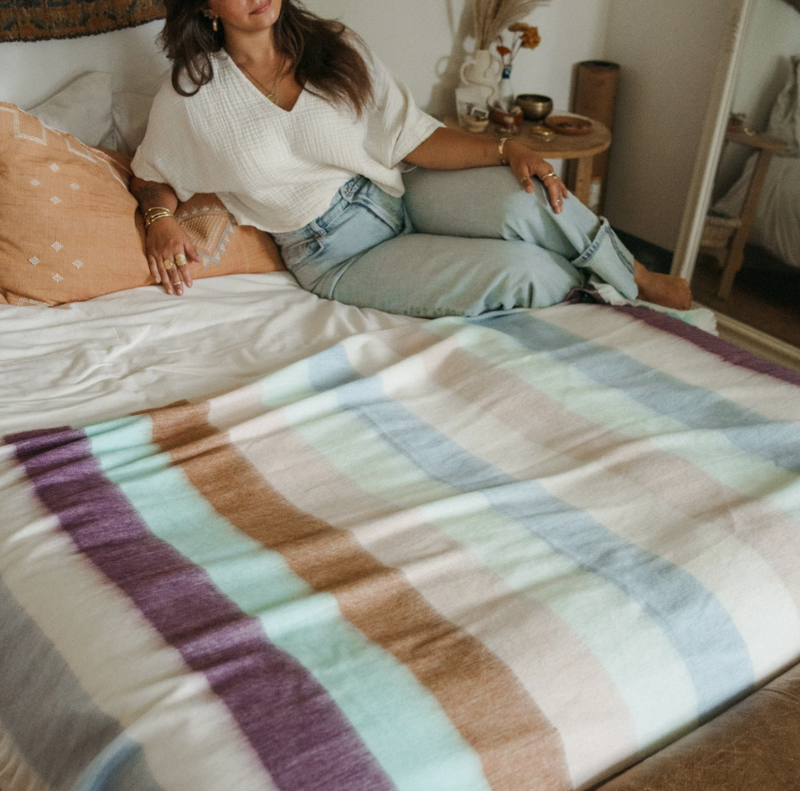 Load image into Gallery viewer, Alpaca Blend Throw, Wellington Mood
