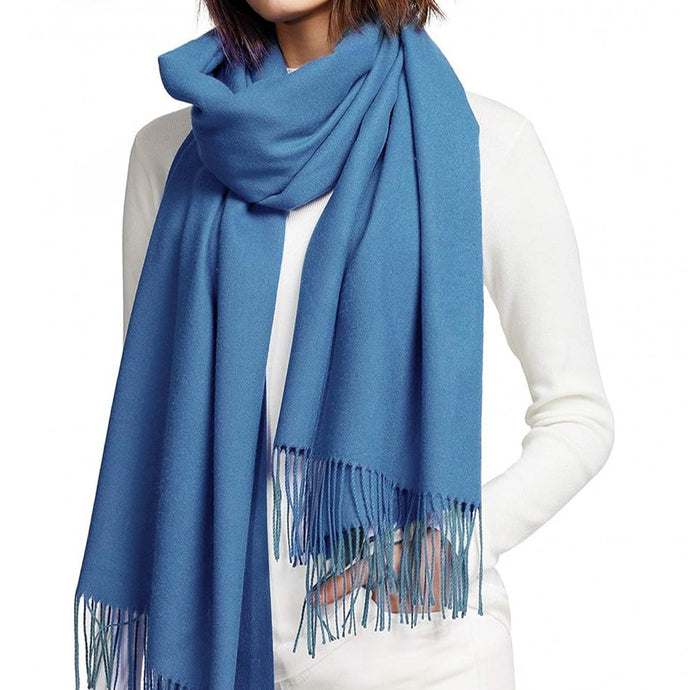 Cashmere-feel Scarf in Periwinkle