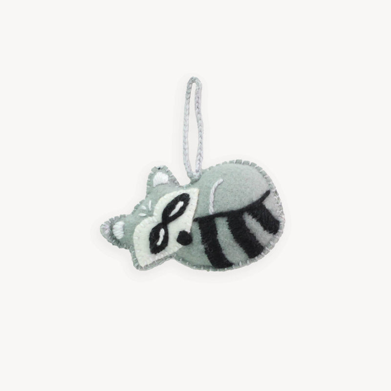 Load image into Gallery viewer, Felt Raccoon Ornament
