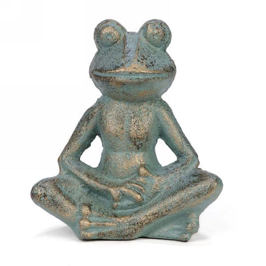 Antique-look Yoga Frog