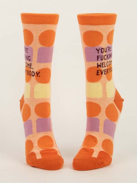 Load image into Gallery viewer, You&#39;re Welcome Everybody : Women&#39;s Socks
