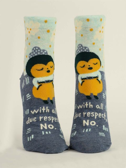 With All Due Respect No : Women's Socks