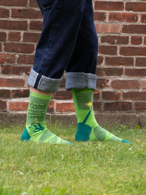 Load image into Gallery viewer, I hate this lawn : Men&#39;s Socks
