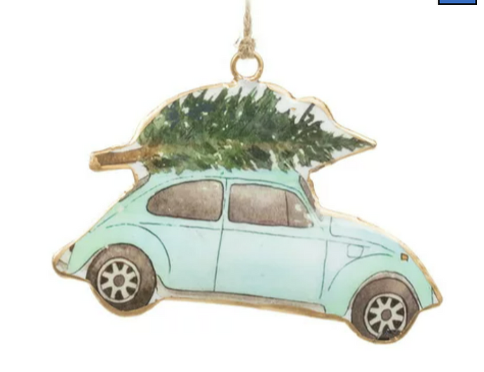 Blue Punch Buggy Ornament