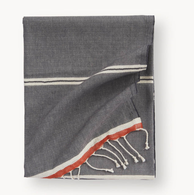 Load image into Gallery viewer, Turkish Towel : Soleil in Grey
