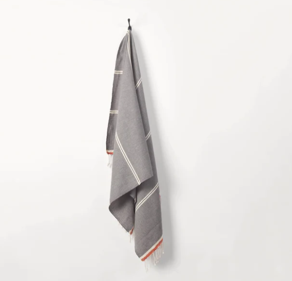 Load image into Gallery viewer, Turkish Towel : Soleil in Grey
