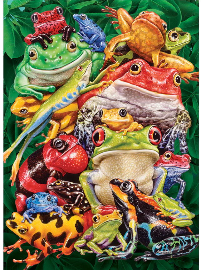 Load image into Gallery viewer, Jigsaw Puzzle : Frog Business
