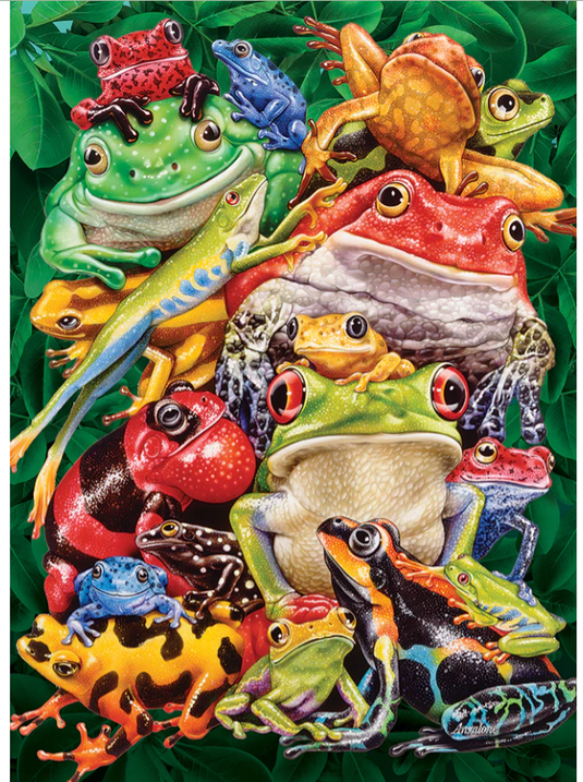 Jigsaw Puzzle : Frog Business