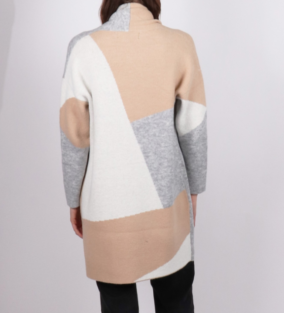 Load image into Gallery viewer, Colour Block Sweater in Taupe
