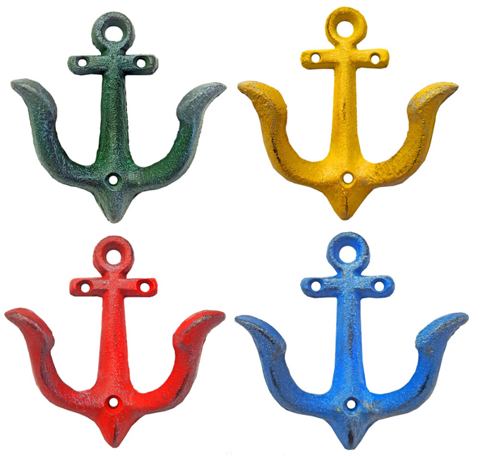 Anchor Hook - green/blue/yellow/red