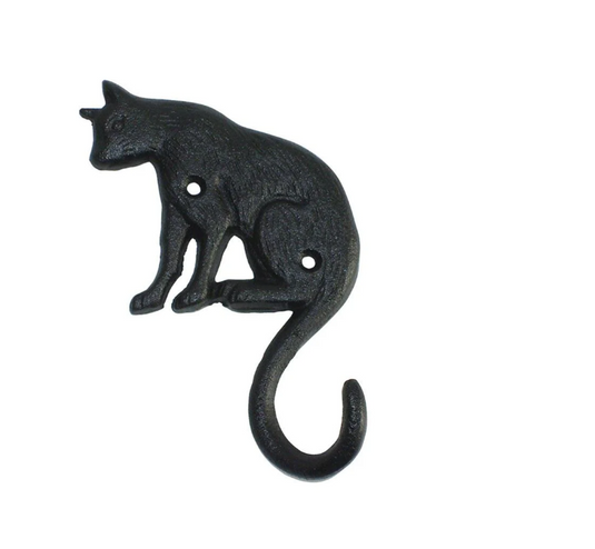 Metal Cat Hook in Black