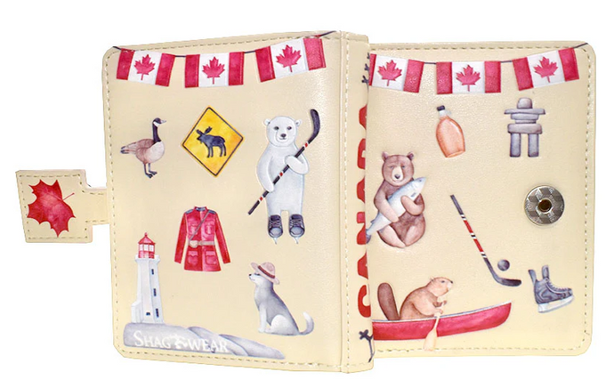 Canadiana in Cream Small Wallet