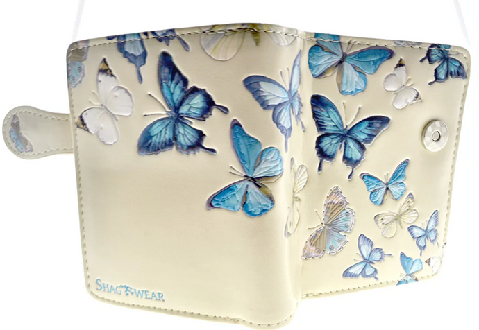 Butterflies in Cream Small Wallet