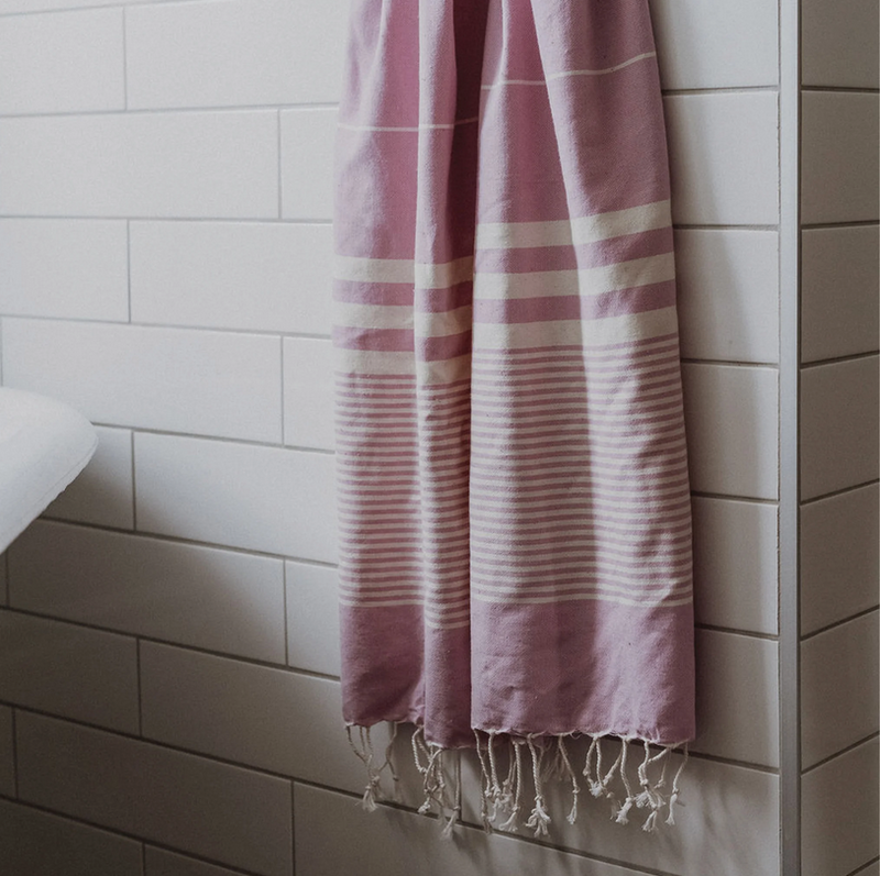 Load image into Gallery viewer, Turkish Towel in Harem Mauve
