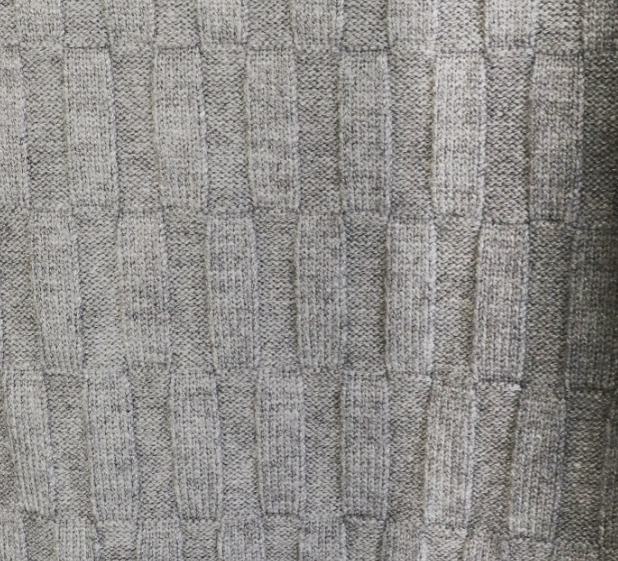 Load image into Gallery viewer, Weave Pattern 3/4 Length Cardigan in Grey
