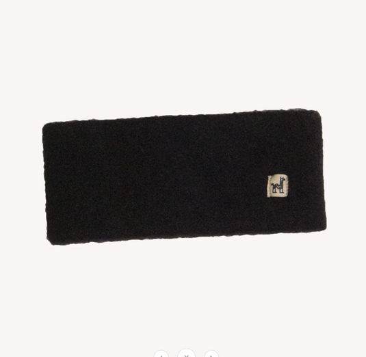 Baby Alpaca Headband in Black