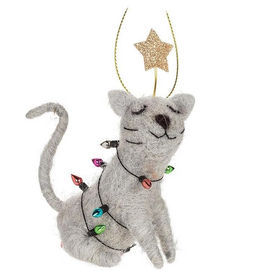 Cat with Lights Ornament