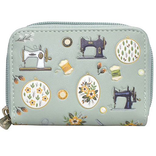 Essentials Wallet in Embroidery Mint Green