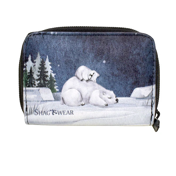 Load image into Gallery viewer, Essentials Wallet - Polar Bears in Blue
