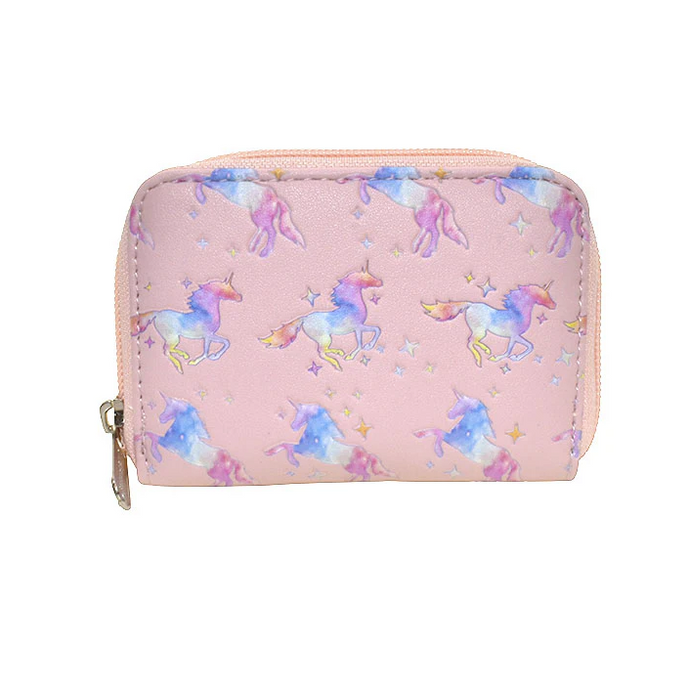 Essentials Wallet in Pink Unicorns