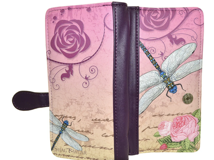 Dragonfly Wallet in Purple