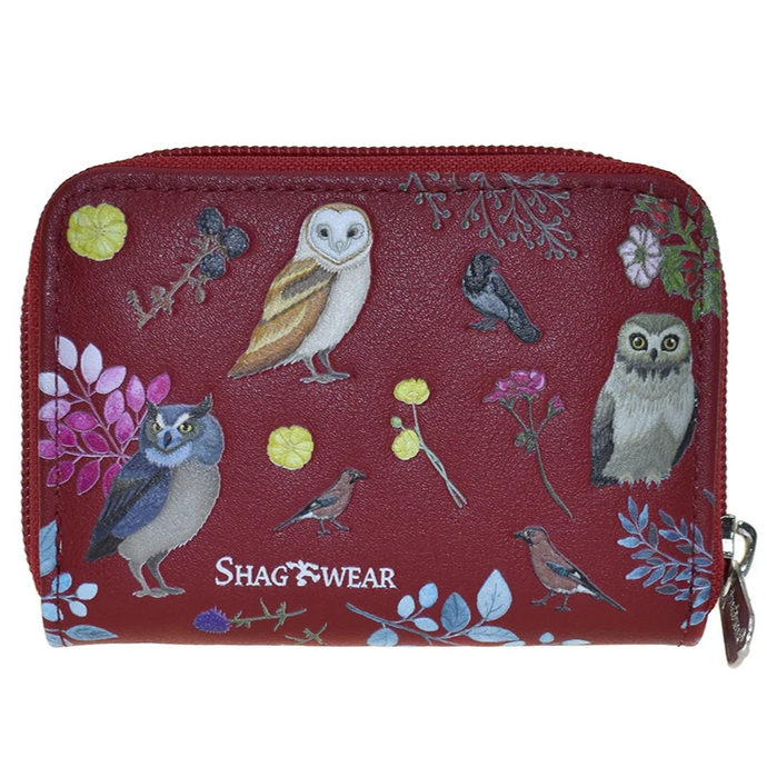 Essentials Wallet - Wild Bird Forest in Red