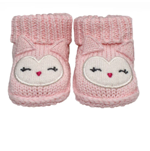 New Born Knit Socks in Pink