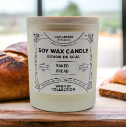 Baked Bread Scent Soy Candle with Wood Wick