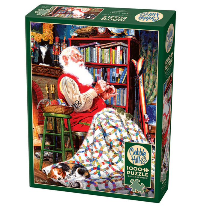 Jigsaw Puzzle Santa's Quilt