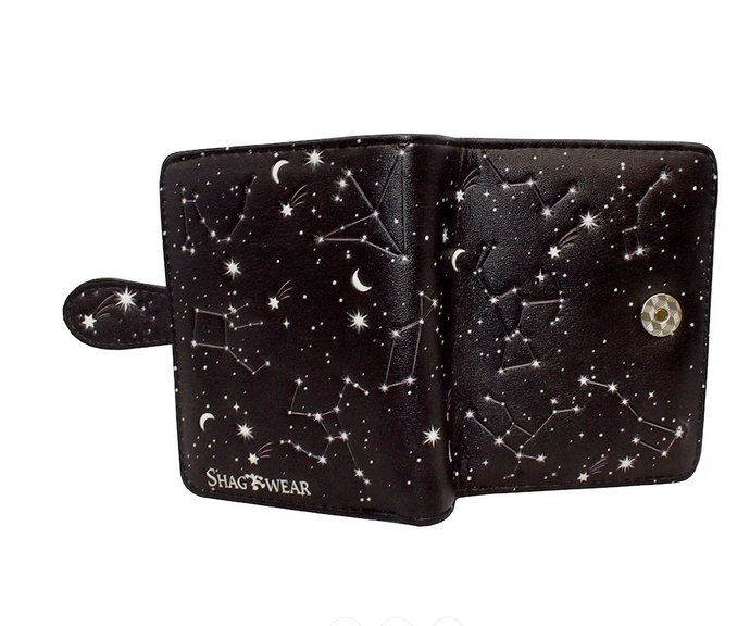 Constellations in Black Small Wallet