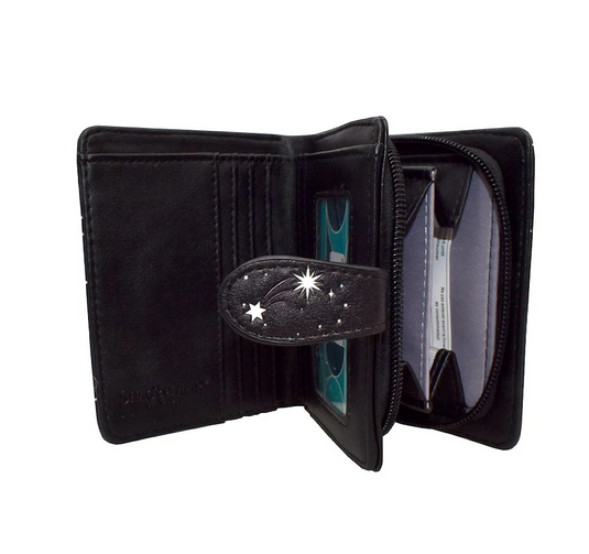 Constellations in Black Small Wallet