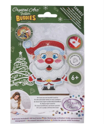 Load image into Gallery viewer, Santa - Crystal Art Buddy Kit
