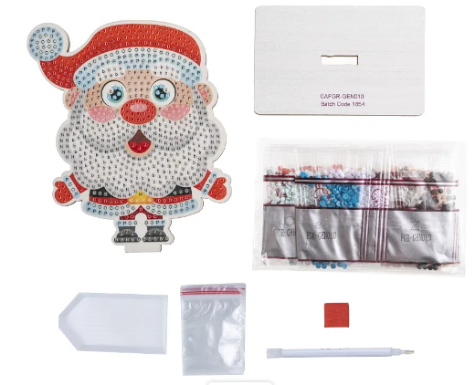 Load image into Gallery viewer, Santa - Crystal Art Buddy Kit
