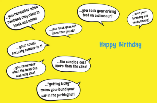 Your So Old Birthday Card