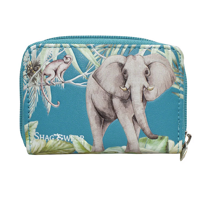 Essentials Wallet In Blue Elephant
