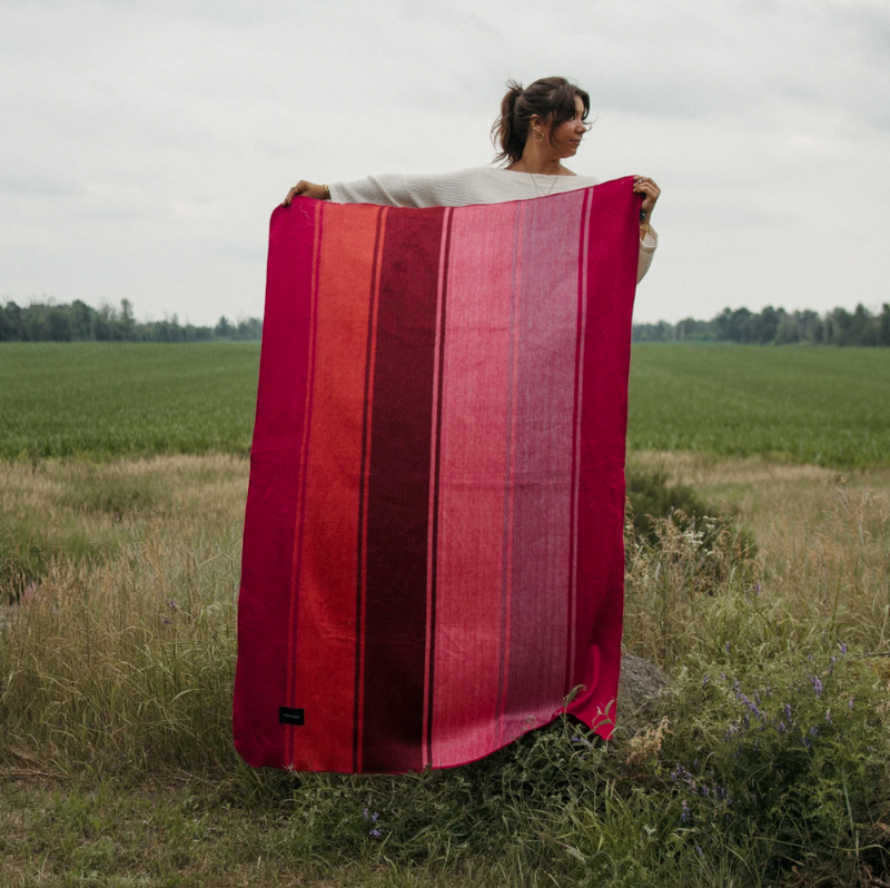 Load image into Gallery viewer, Alpaca Blend Throw, Lipstick
