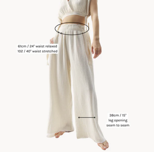 Load image into Gallery viewer, Crinkle Cotton Palazzo Pants in Black
