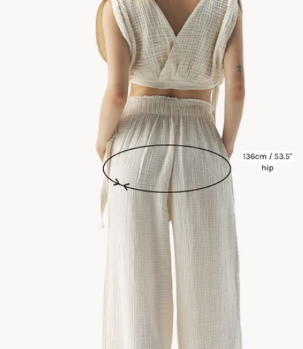 Load image into Gallery viewer, Crinkle Cotton Palazzo Pants in Black
