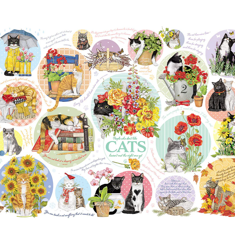 Load image into Gallery viewer, Cat Thoughts | 1000 Piece Puzzle
