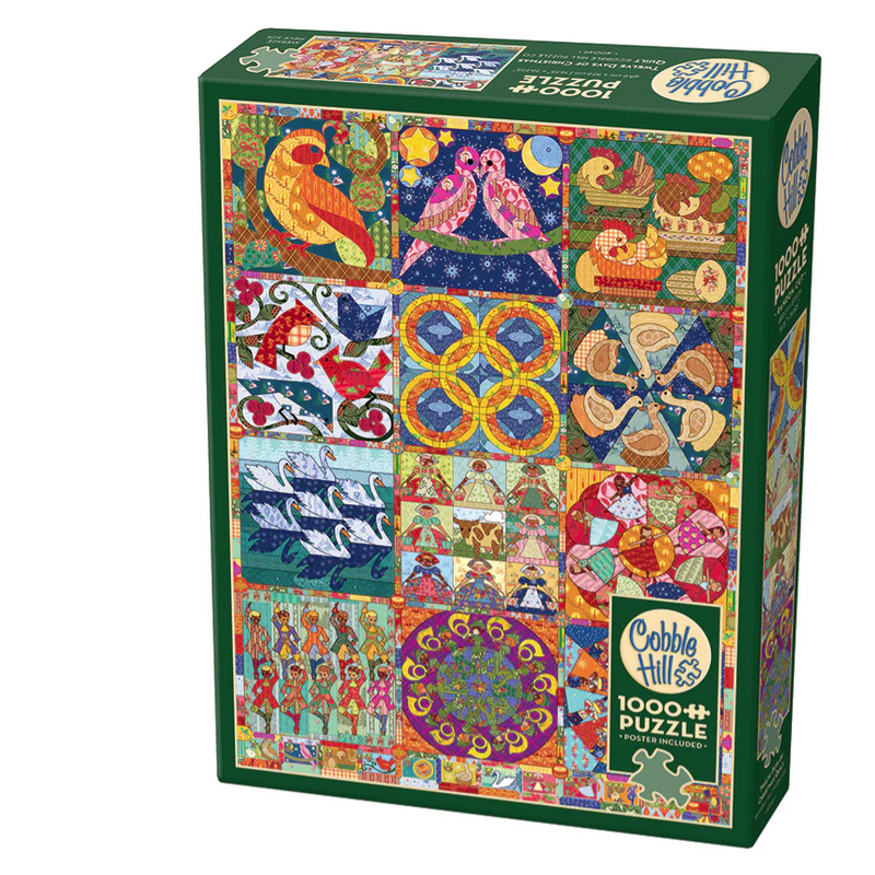 Load image into Gallery viewer, Twelve Days of Christmas Quilt | 1000 Piece Puzzle
